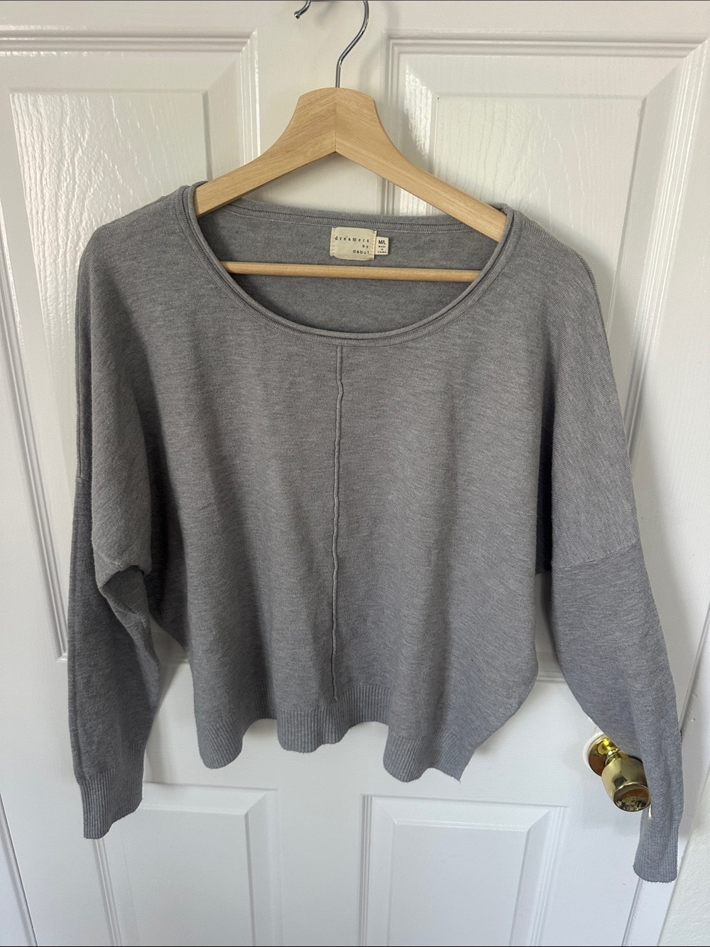 Dreamers Heather Gray Scoop Neck Pullover